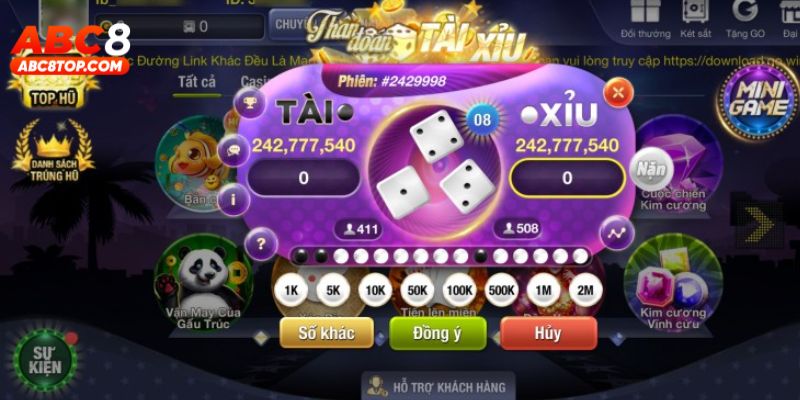 Đôi nét thông tin về sảnh game tài xỉu ABC8